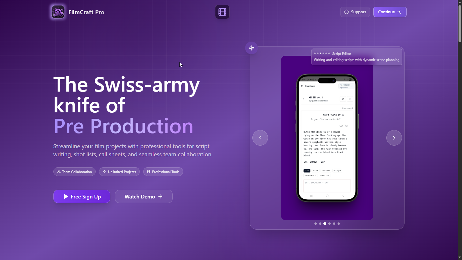 FilmCraft Pro - Film Production Tool