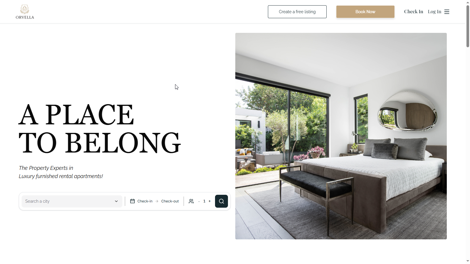 The Orvella - Property Booking Web App