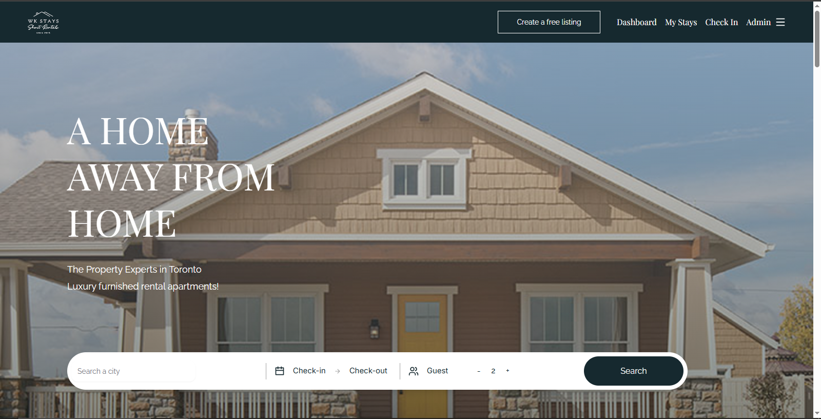 Wk-Stays - Property Booking Web App